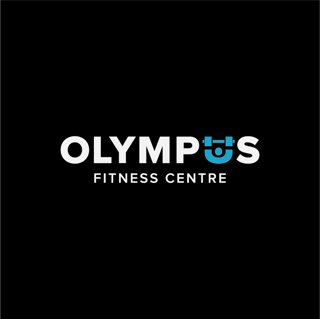 Olympus Fitness Logo on Black Square