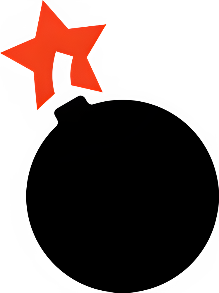 Spartacus Books - Bomb Logo - Large