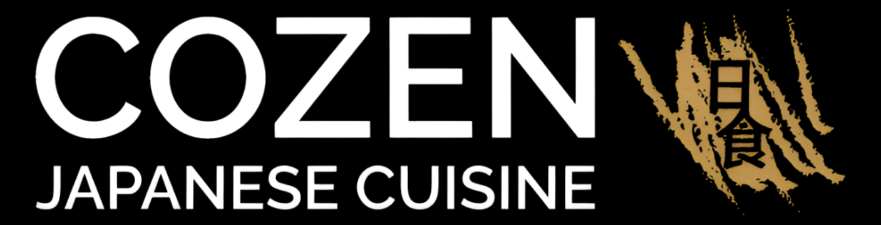 Cozen Japanese Cuisine Logo on Black BG
