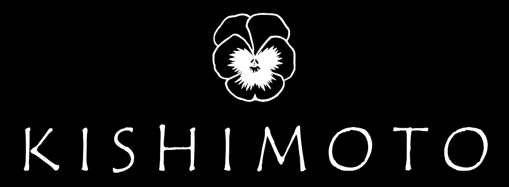 Kishimoto Sushi Restaurant Logo - White on Black