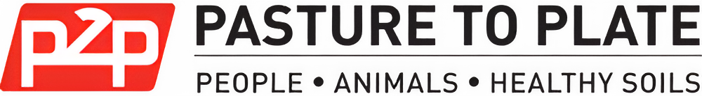 Pasture To Plate P2P Logo with Text