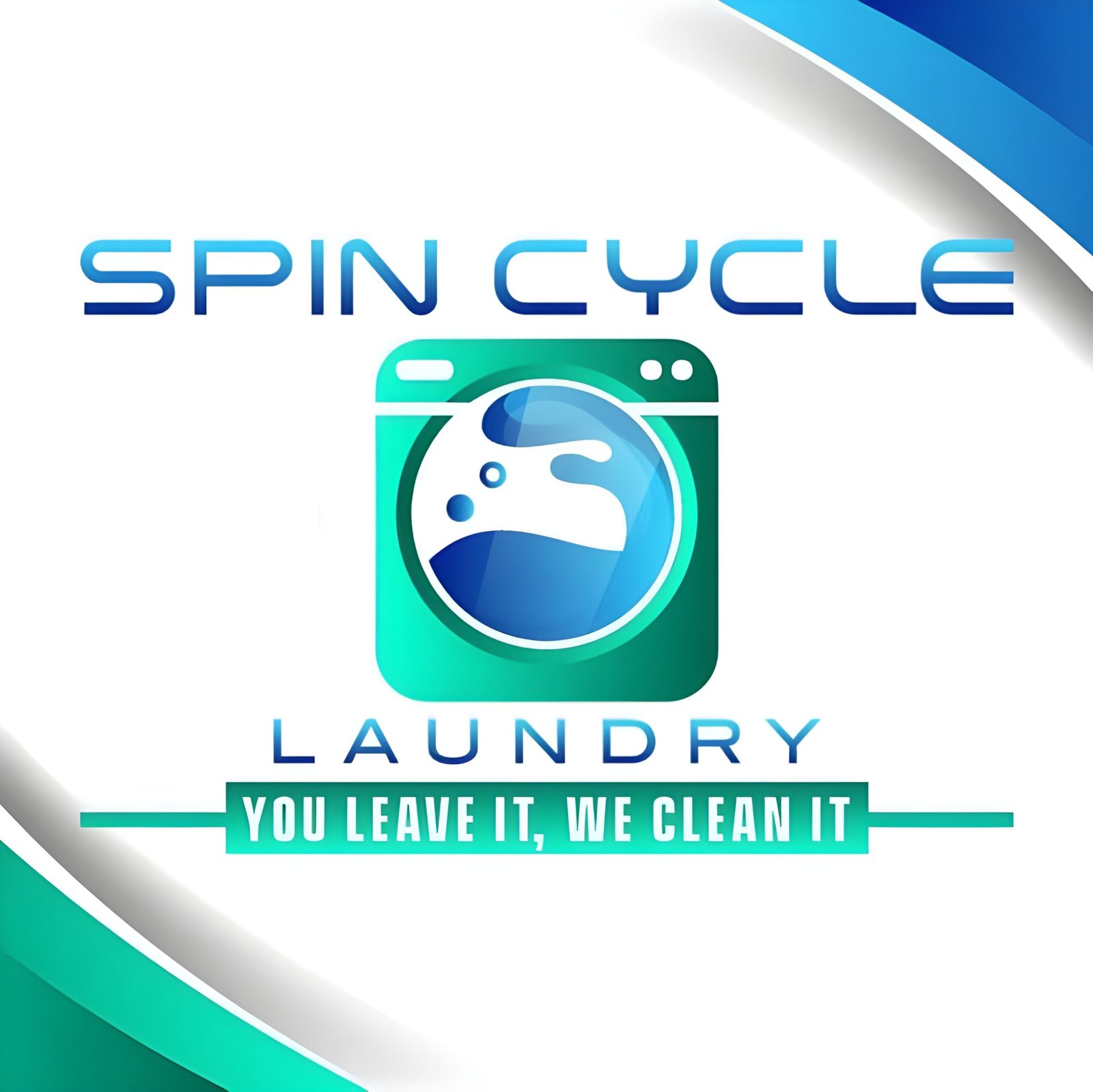 Spin Cycle Laundromat Logo - Large