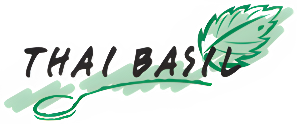 Thai Basil Leaf Logo and Text