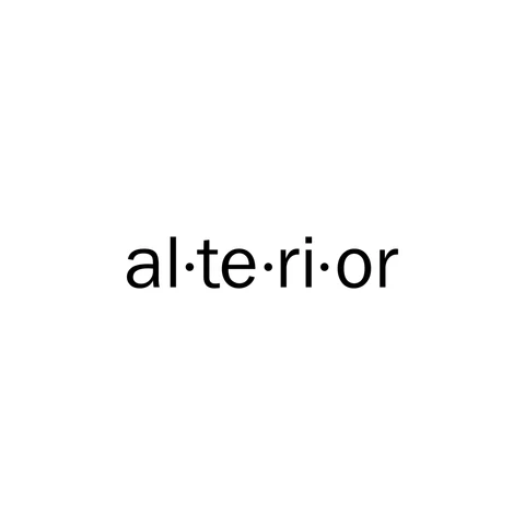 Alterior Logo Black Text on White